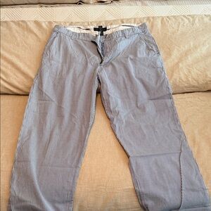 Classic Blue Striped Chinos